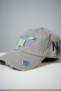 Neon Colorway Distressed Dad Hat