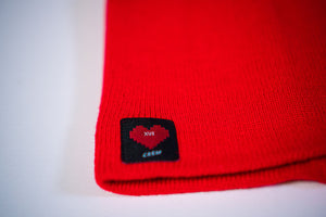 RED Short Beanie