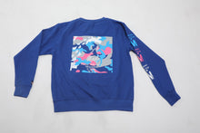 Load image into Gallery viewer, Crew neck South Beach Camo &quot;Nipsey Blue&quot;
