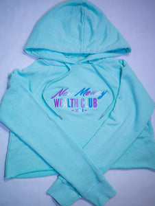 South Beach Colorway Womens Hooded Crop Top