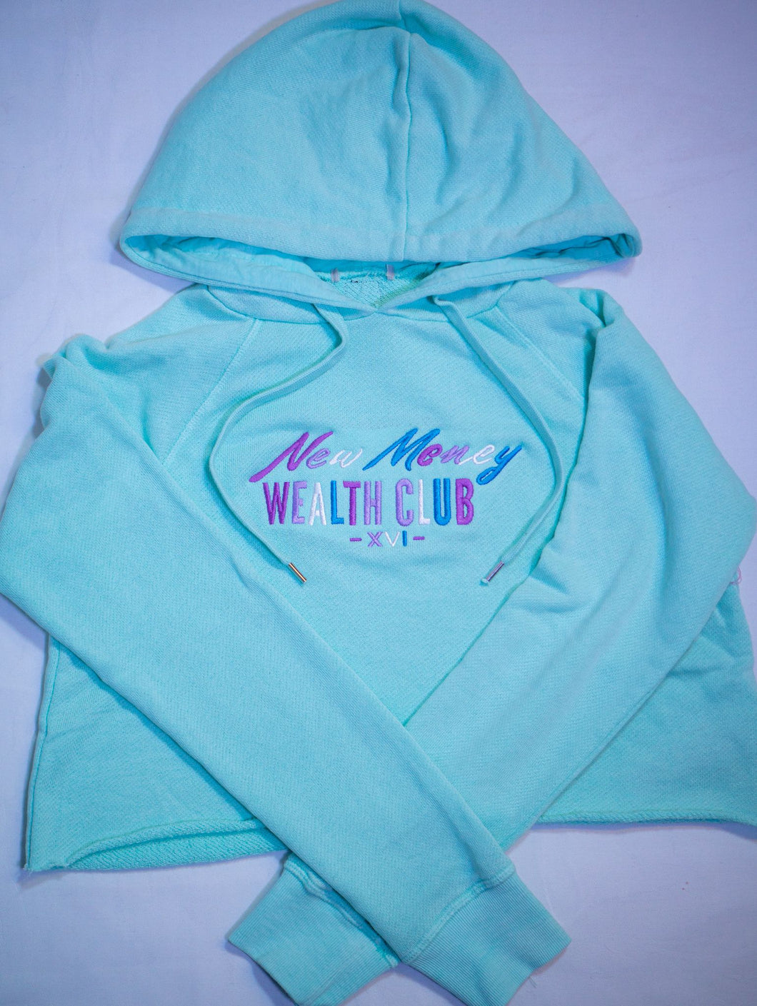 South Beach Colorway Womens Hooded Crop Top