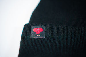 Black Long Beanie